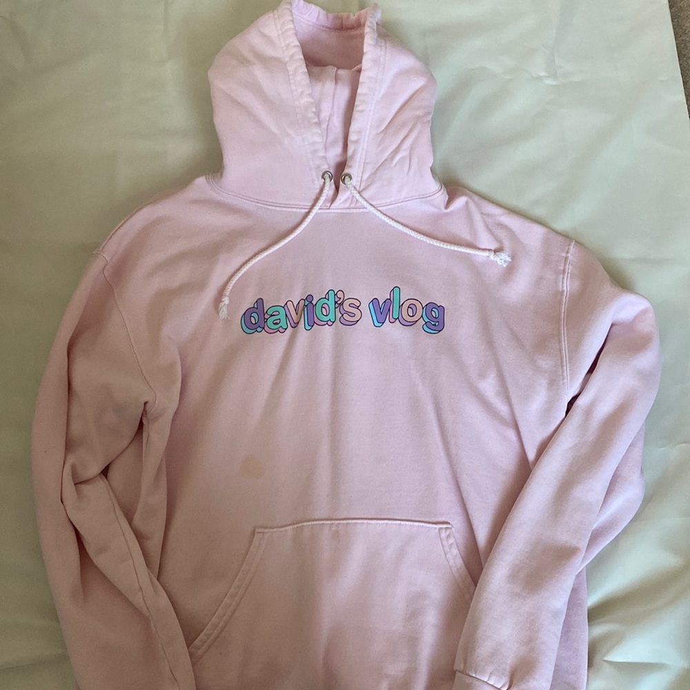 David’s vlog hoodie